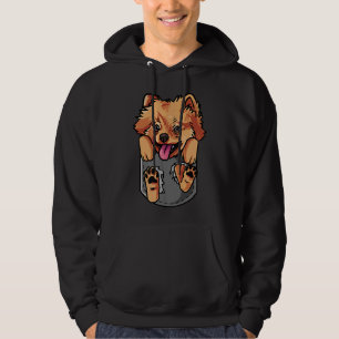Pommerische eigenaar van de hond Ik hou van Pommer Hoodie