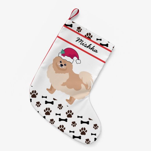 Pommerische feestdagen met aangepaste naam van de kleine kerstsok (Voorkant (Hangend))