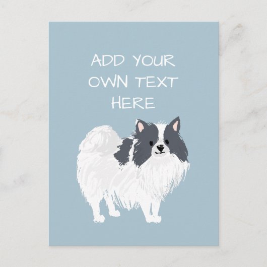 Pommerische gepersonaliseerde honden briefkaart (Voorkant)