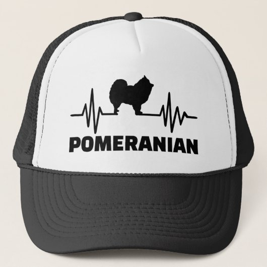 Pommerische hartslag trucker pet (Voorkant)