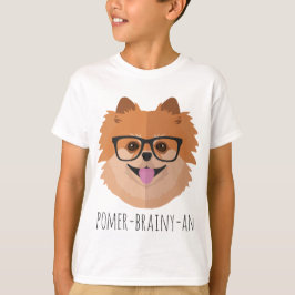 Pommerische hond bij nekglazen | POMER-BRAINY-AN T-shirt