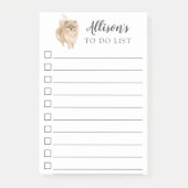 Pommerische hond, gepersonaliseerd om lijst te doe post-it® notes (Voorkant)
