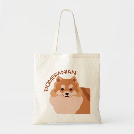 Pommerische hondenzak tote bag (Voorkant)
