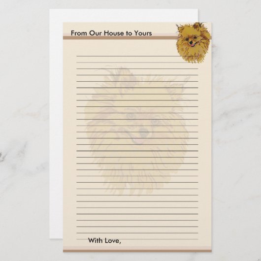 Pommern Briefpapier (Voorkant / Achterkant)