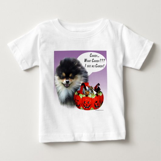 Pommerse (blktan) Halloween-Snoep (Voorkant)