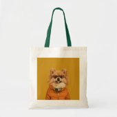 Pommerse boodschappentas tote bag (Voorkant)