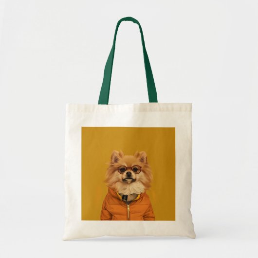 Pommerse boodschappentas tote bag (Voorkant)
