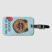 Pommerse Cartoon | Bagagelabel (Voorkant (horizontaal))