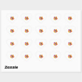 Pommerse dwerg Spitz hond Puppy Hart Sticker (Vel)