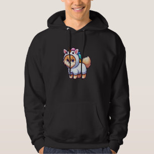 Pommerse Eenhoorn Hond Grappig Mythologisch Wezen Hoodie