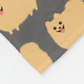 Pommerse film van Cute Pomeranian Dogs Pattern Poo Fleece Deken (Hoek)