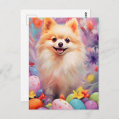 Pommerse Gelukkig Pasen Briefkaart (Voorkant / Achterkant)