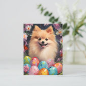 Pommerse Gelukkig Pasen Briefkaart (Staand voorkant)