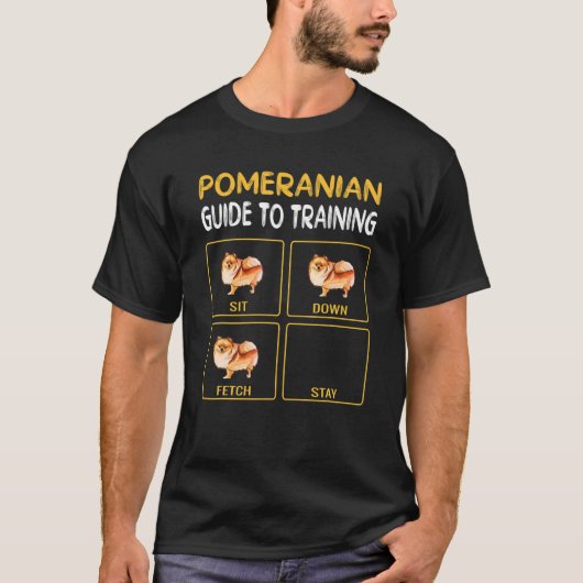 Pommerse gids voor het trainen van honden t-shirt (Voorkant)