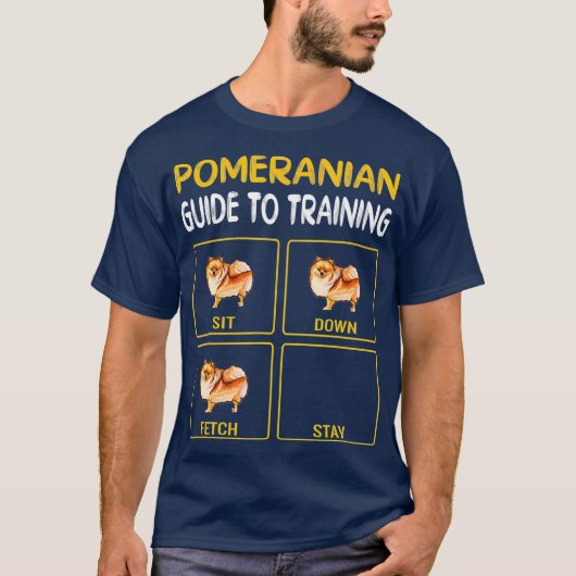 Pommerse gids voor het trainen van honden t-shirt (Voorkant)