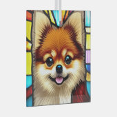 Pommerse "Glas in lood" Glas Ornament (Voorkant Rechts)