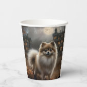 Pommerse Halloween eng Papieren Bekers (Achterkant)