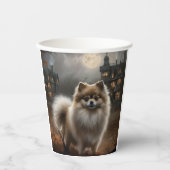 Pommerse Halloween eng Papieren Bekers (Voorkant)