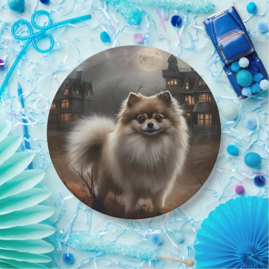 Pommerse Halloween eng Papieren Bordje (Feest)