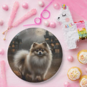 Pommerse Halloween eng Papieren Bordje (Feest)