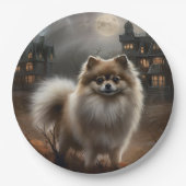 Pommerse Halloween eng Papieren Bordje (Voorkant)