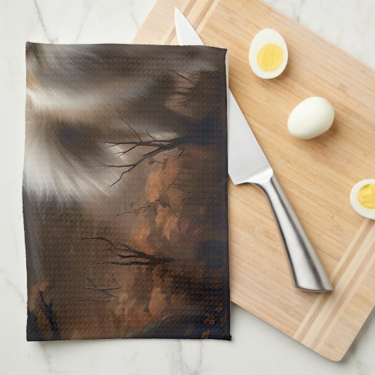 Pommerse Halloween eng Theedoek (Quarter Fold)