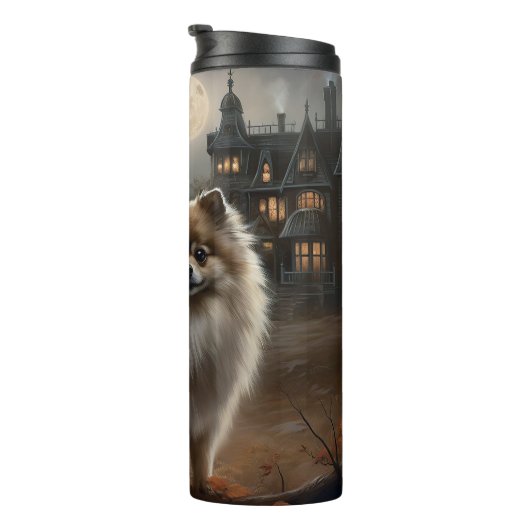 Pommerse Halloween eng Thermosbeker (Geroteerd rechts)