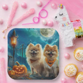 Pommerse Halloween Spooky Papieren Bordje (Feest)