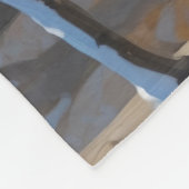 Pommerse hardlopen in de sneeuw met kerst Pet Fleece Deken (Hoek)