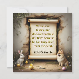 Pommerse hond en de boodschap feestdagenkaart