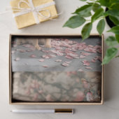 Pommerse Hond, en dromerige Floral Art Tissuepapier (Geschenk)