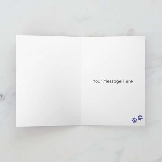 Pommerse Hond Gepersonaliseerde Gelukkige Verjaard Kaart (Binnen)