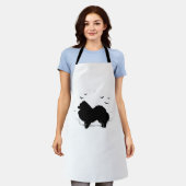 Pommerse Hond – Halloween Moon Silhouette Classic Schort (Gedragen)