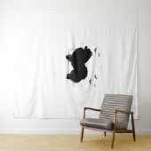 Pommerse Hond – Halloween Moon Silhouette Classic Wandkleed (In Situ (horizontaal))