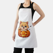 Pommerse hond Happy Halloween pompoen Classic T-S Schort (Insitu)