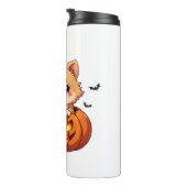 Pommerse hond Happy Halloween pompoen Classic T-S Thermosbeker (Geroteerd rechts)
