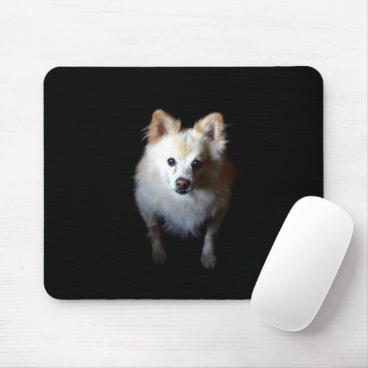Pommerse Hond in Donker Mousepad Muismat (Met muis)