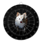 Pommerse hond in het donker dartbord (Voorkant)