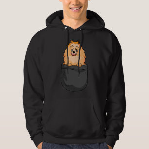 Pommerse hond in zakdoekjes hoodie