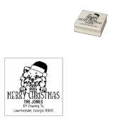 Pommerse hond Kerst retour adres Rubberstempel (Gestempeld)