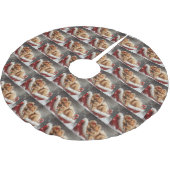 Pommerse Hond Kerstfeest Kerstboom Rok (Gekanteld)