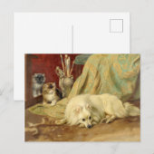  Pommerse Hond Kittens Wright Barker Briefkaart (Voorkant / Achterkant)