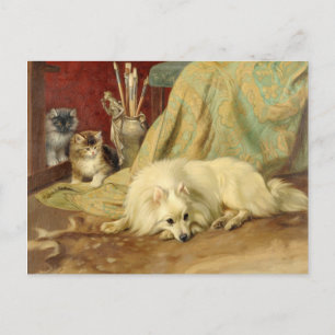  Pommerse Hond Kittens Wright Barker Briefkaart