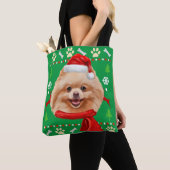 Pommerse Hond Lelijke Kerstmis Tote Bag (Dichtbij)