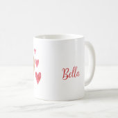 Pommerse Hond met Aangepaste Huisdier Naam Koffiemok (Voorkant rechts)