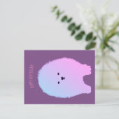 Pommerse hond, pluizig huisdier Briefkaart (Staand voorkant)