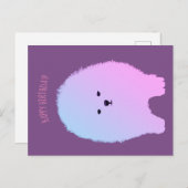 Pommerse hond, pluizig huisdier Briefkaart (Voorkant / Achterkant)