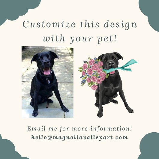 Pommerse hond Puppy Topiary Waterverf Kaart