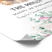 Pommerse Hond Trouwhandtekening Drink Teken Poster (Hoek)