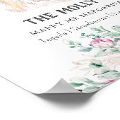 Pommerse Hond Trouwhandtekening Drink Teken Poster (Hoek)